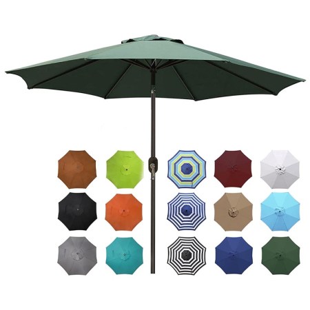 Blissun 9 ft. Outdoor Aluminum Patio Umbrella