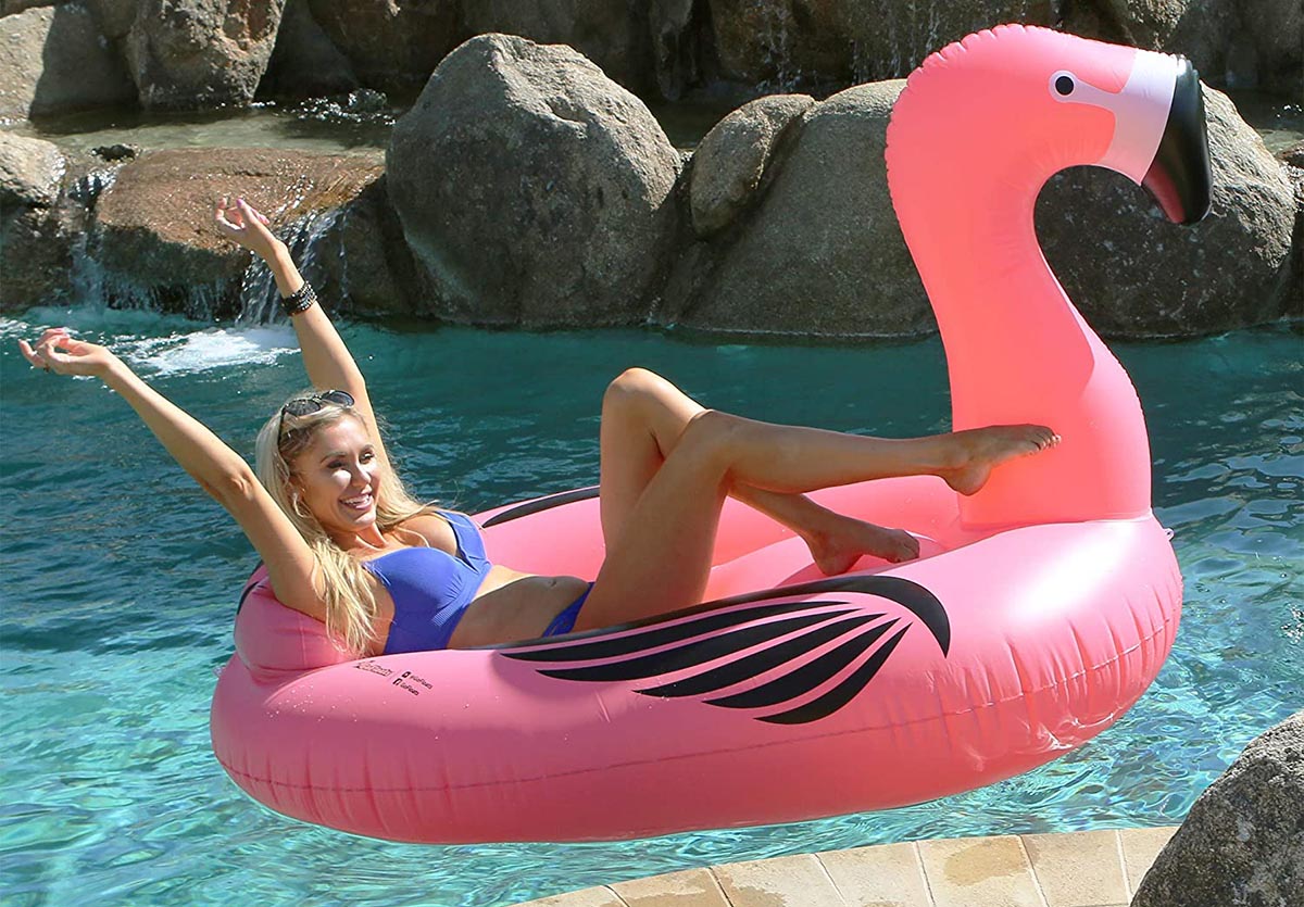The Most Popular Pool Floats Option Giant Inflatable Flamingo Pool Float