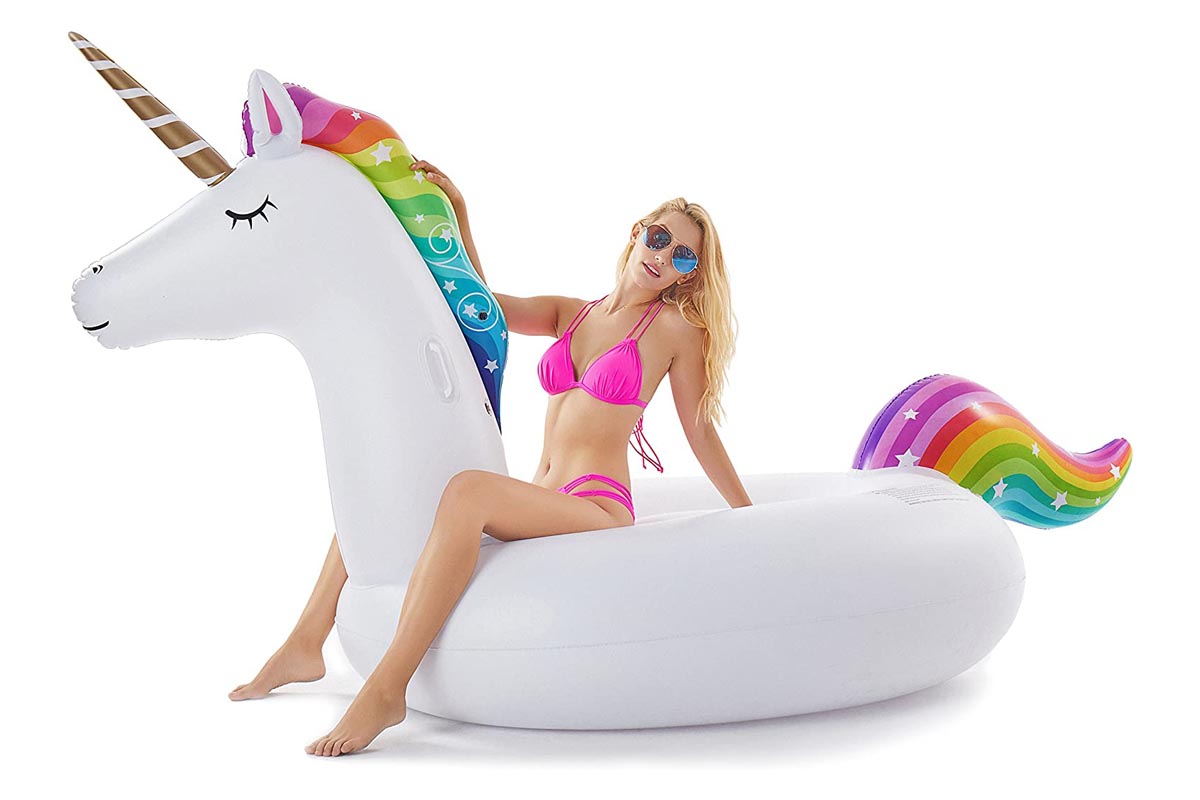 The Most Popular Pool Floats Option Giant Inflatable Unicorn Pool Float