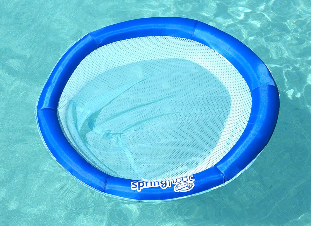 The Most Popular Pool Floats Option SwimWays Spring Float Papasan Lounge Chair