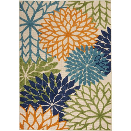  The Best Entryway Rugs Option: Nourison Aloha ALH05 Multicolored Area Rug