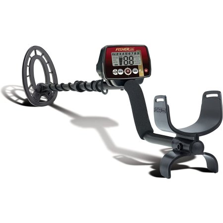  The Fisher F22 Weatherproof All-Purpose Metal Detector on a white background.