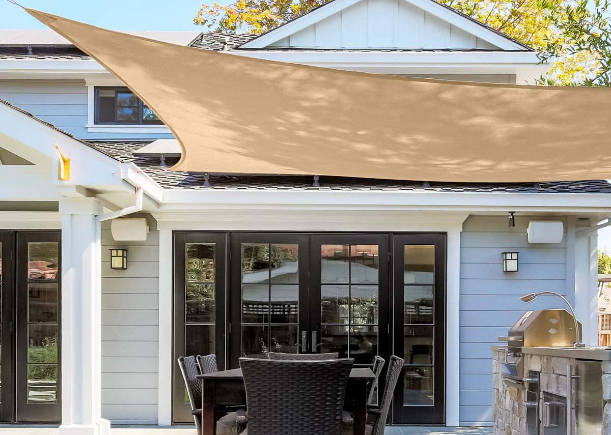 Genius Products to Help You Stay Cool Option AsterOutdoor Sun Shade Sail