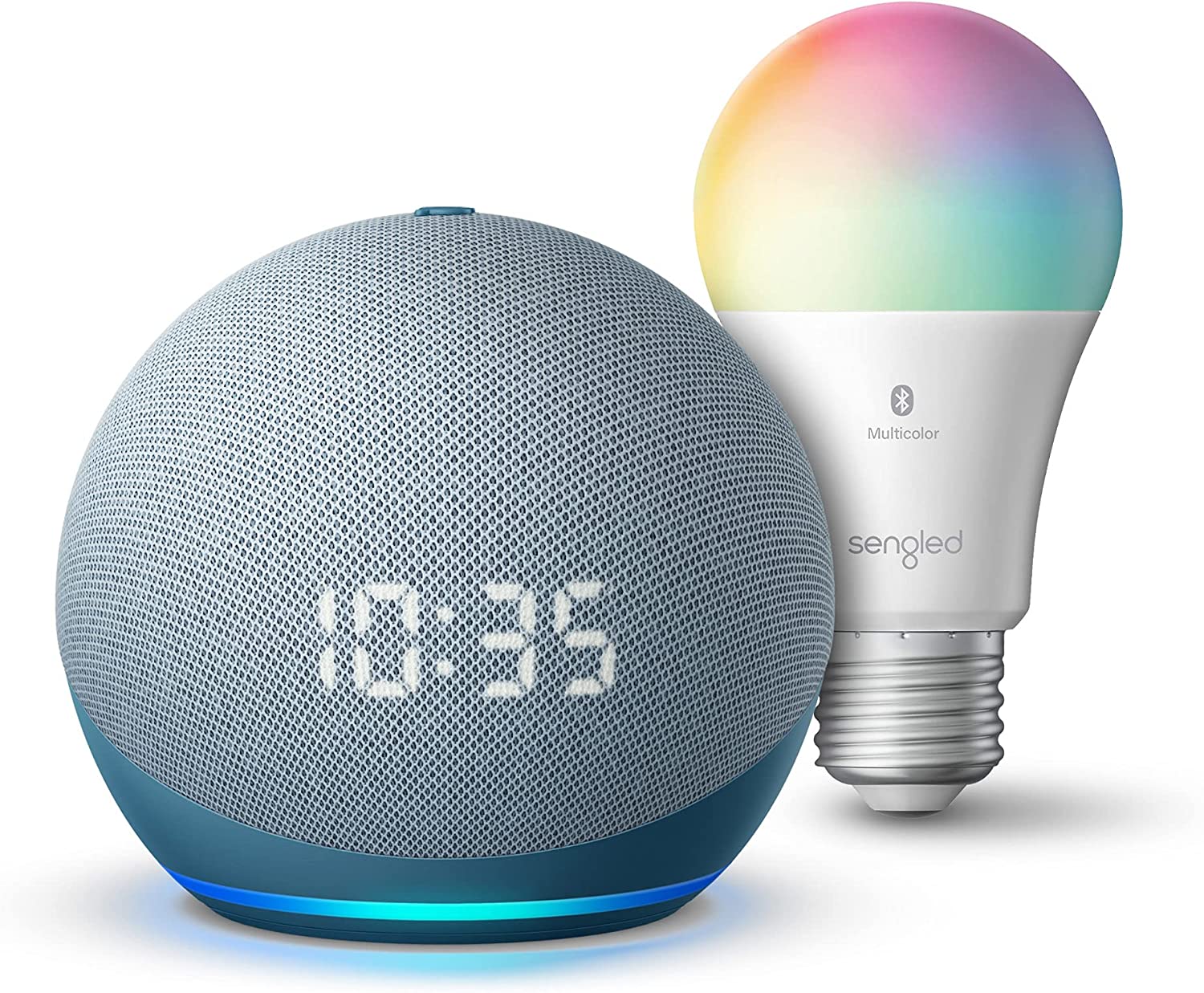 Prime Day Amazon Echo Bundle Deals - Echo Dot + Sengled Colored Bulb