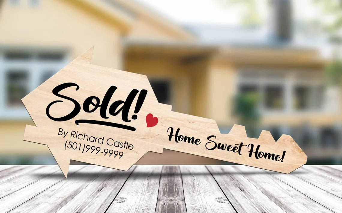 The Best Gifts for Realtors Option Personalized Real Estate Key Sold Sign