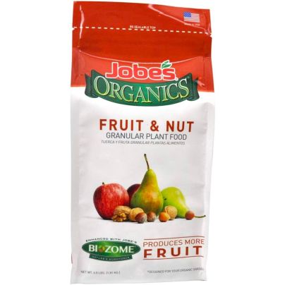 The Best Fertilizer for Apple Trees Option: Jobe’s Organics Fruit & Nut Granular Fertilizer