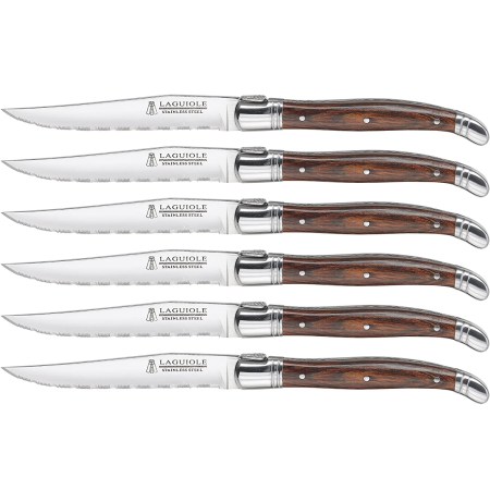 Trudeau Set of 6 Laguiole Steak Knives 