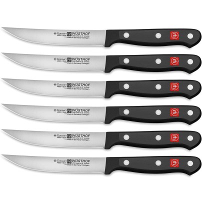 The Best Steak Knives Option: Wüsthof Gourmet 6-Piece Steak Knife Set