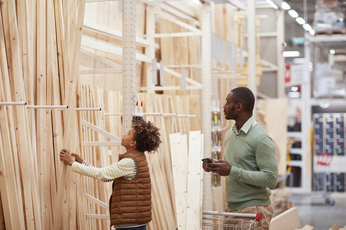 lumber prices are lower