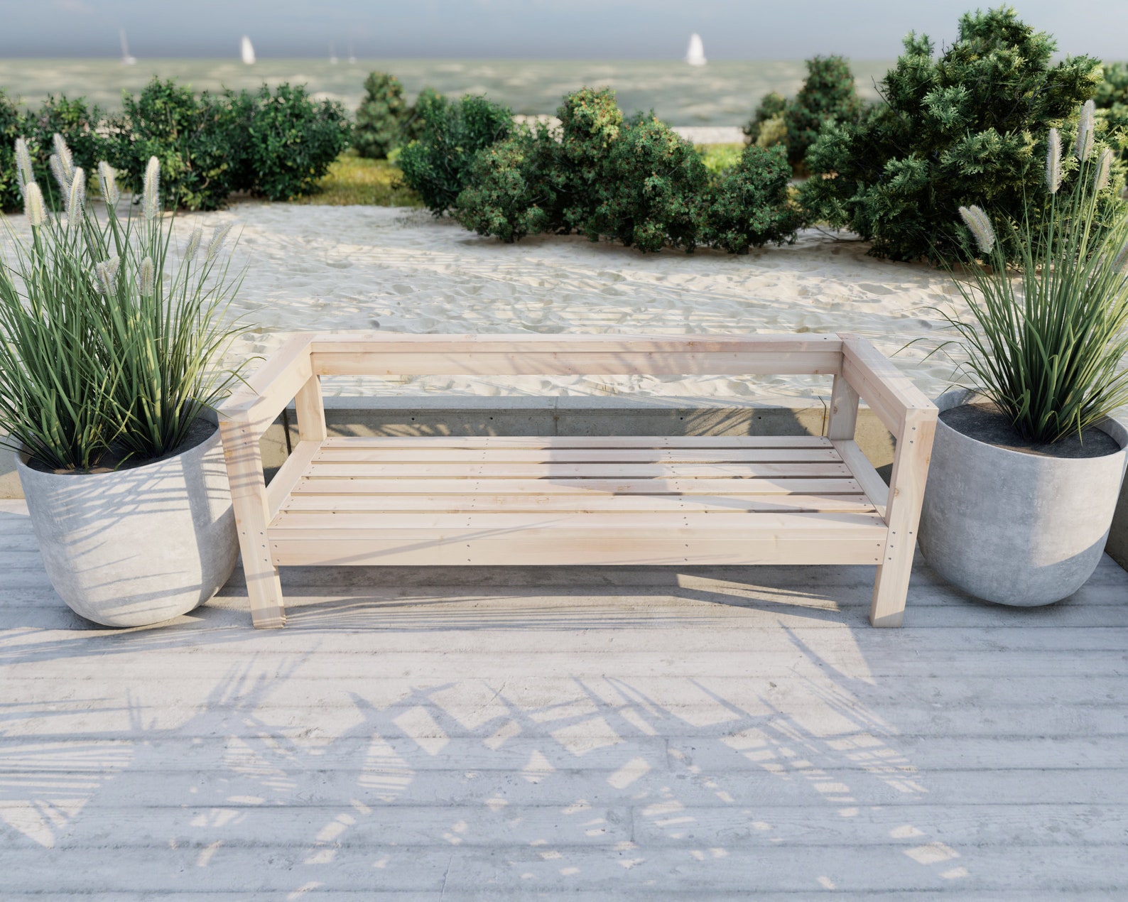 outdoor bench plans