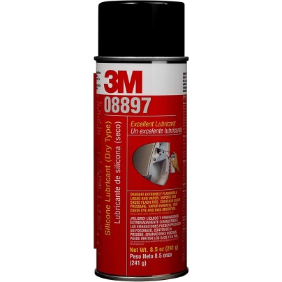 Can of 3M Silicone Lubricant on a white background