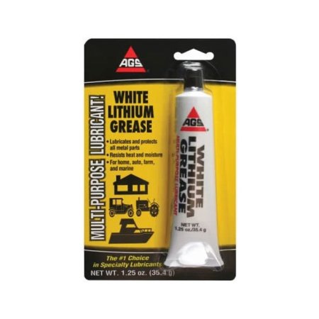  Packet of AGS White Lithium Grease on a white background