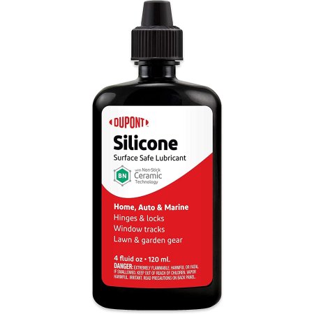  Bottle of DuPont Teflon Silicone Lubricant Squeeze Bottle on a white background