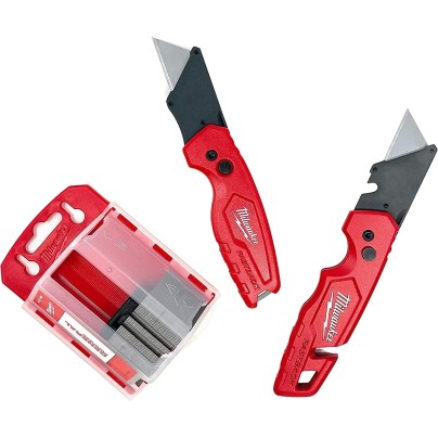 The Best Tools To Cut Drywall Option: Milwaukee Fastback Flip Utility Knife