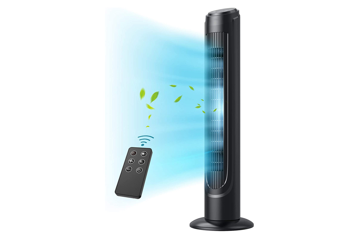 Essentials to Help You Sleep Cooler Option Oscillating Tower Fan