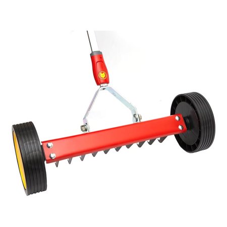  Red Wolf-Garten Scarifying Roller Rake on white background