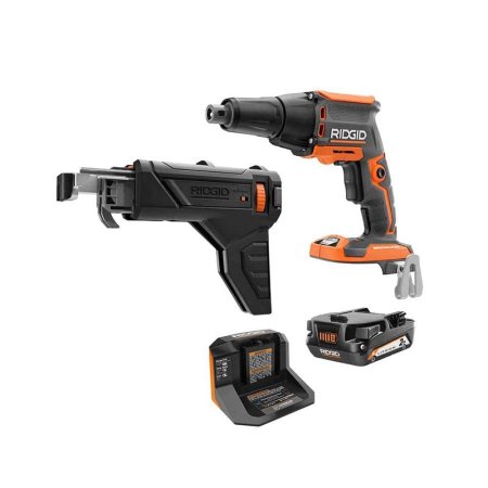  The Best Drywall Screw Gun Option Ridgid 18V Drywall Screwdriver Collated Attachment