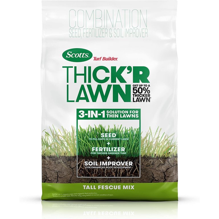 The Best Grass Seed For Michigan Option: Scotts Turf Builder Thick'R Lawn Tall Fescue Mix