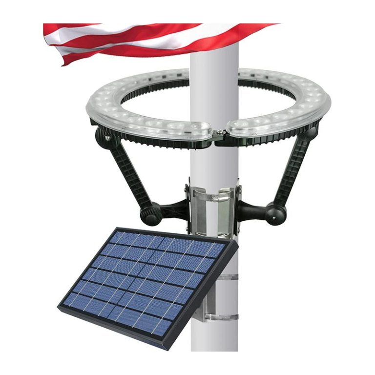  The Best Outdoor Solar Lights Option Kayiune Waterproof Solar Flagpole Light