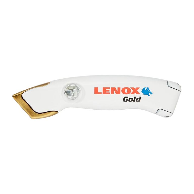 The Best Tools to Cut Drywall Option Lenox Gold Fixed Blade Utility Knife