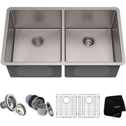 The Best Outdoor Kitchen Sinks Option: Kraus Standart Pro Undermount Stainless Steel Sink