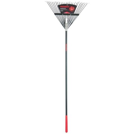 The Best Rakes For Pine Needles Option: RazorBack 24-Tine Steel Rake with Fiberglass Handle