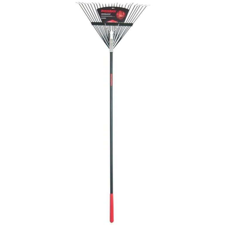  The Best Rakes For Pine Needles Option: RazorBack 24-Tine Steel Rake with Fiberglass Handle