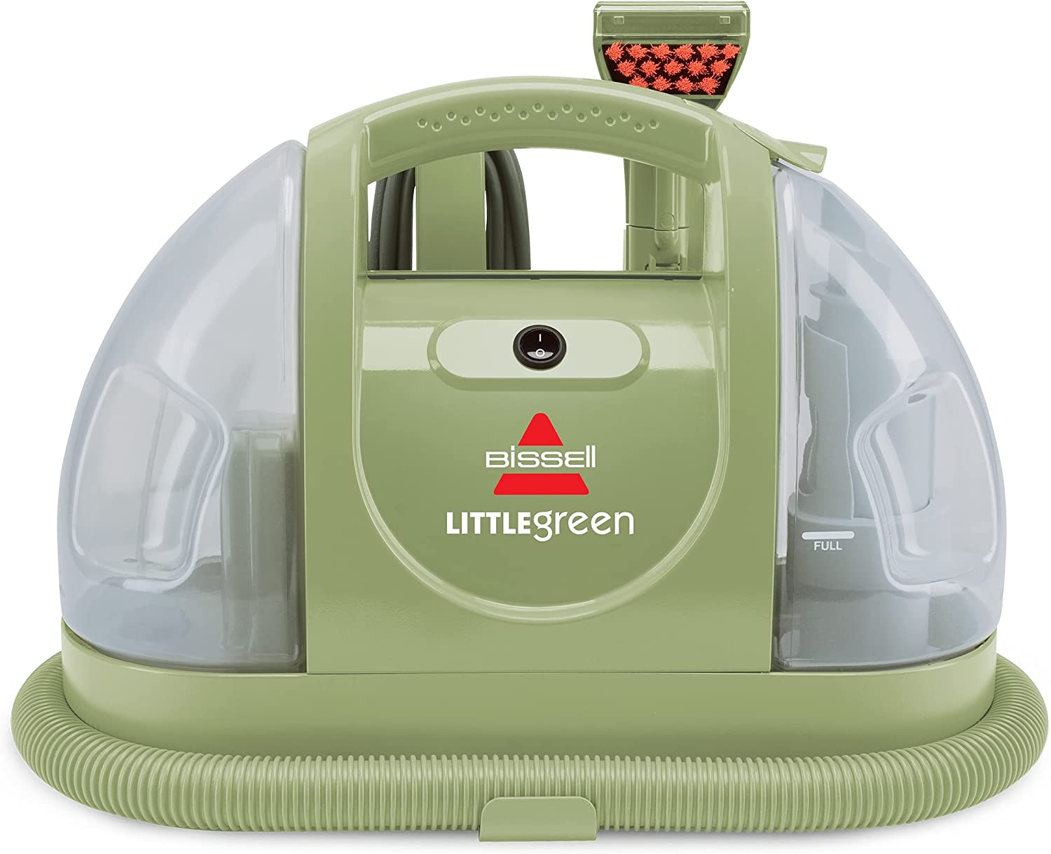 A Bissell Little Green cleaning machine on a white background.