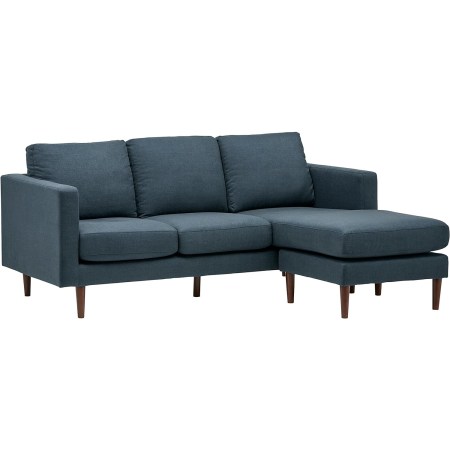 Rivet Revolve Sofa With Reversible Sectional Chaise 