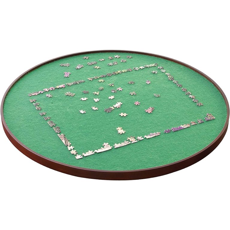  The Best Puzzle Tables Option: Bits and Pieces Round Puzzle Spinner Surface