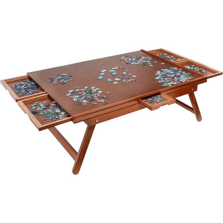  The Best Puzzle Tables Option: Jumbl Freestanding Wooden Puzzle Board
