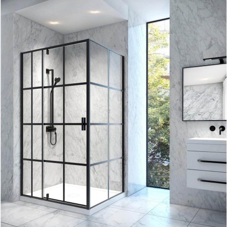 Au0026E Jana Framed Pivoting Shower Door Enclosure