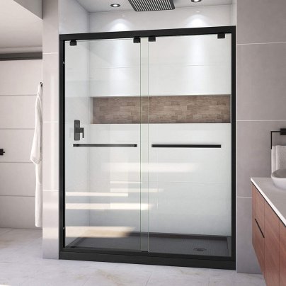 The Best Shower Kits Option: DreamLine Encore Bypass Shower Door and Base Kit