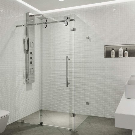  The Best Shower Kits Option: Vigo Winslow Frameless Sliding Door Shower Enclosure