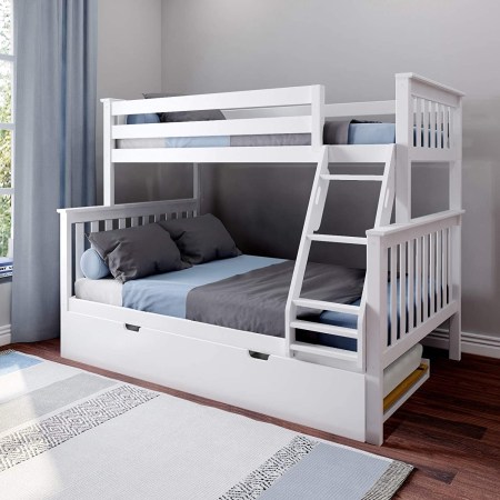 Max u0026 Lily Twin-Over-Full Bunk Bed With Trundle 