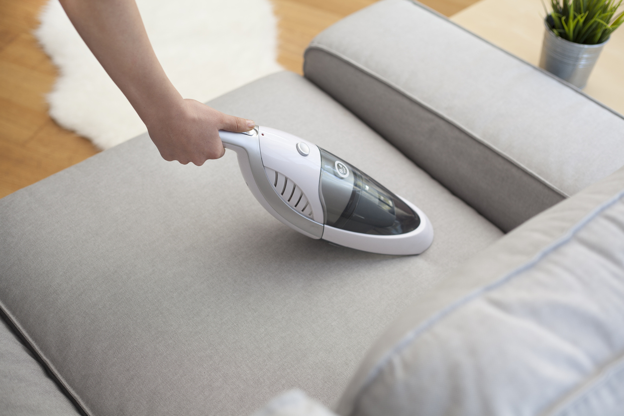 Best way to clean a couch handheld vacuum