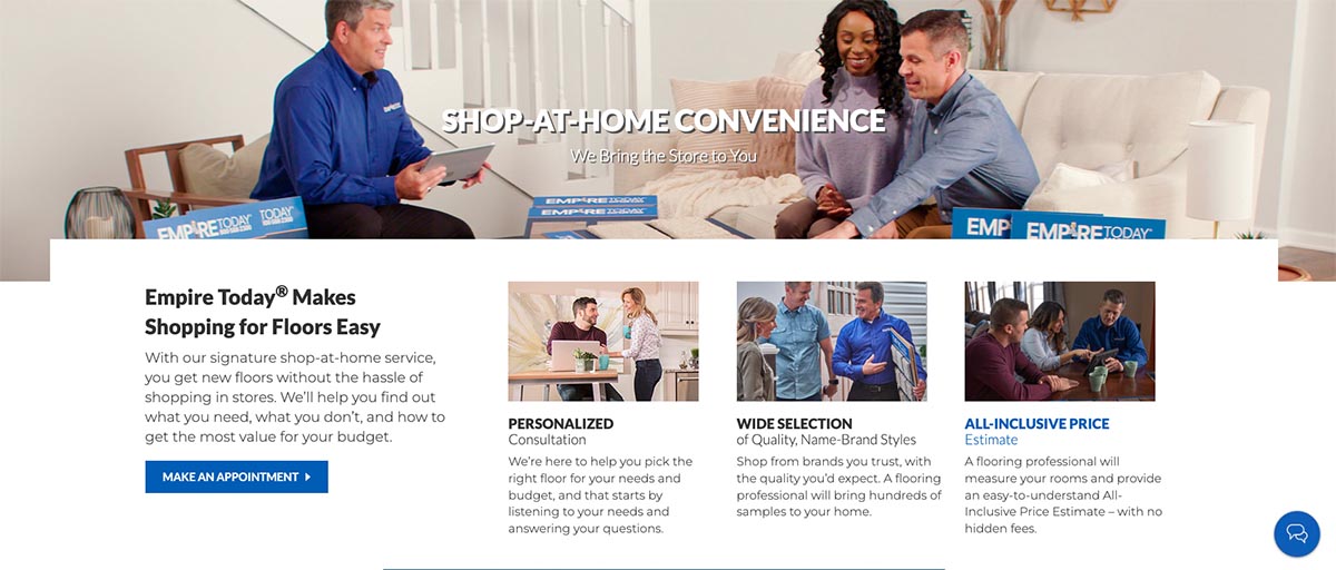 Empire Today Review Shop At Home Difference