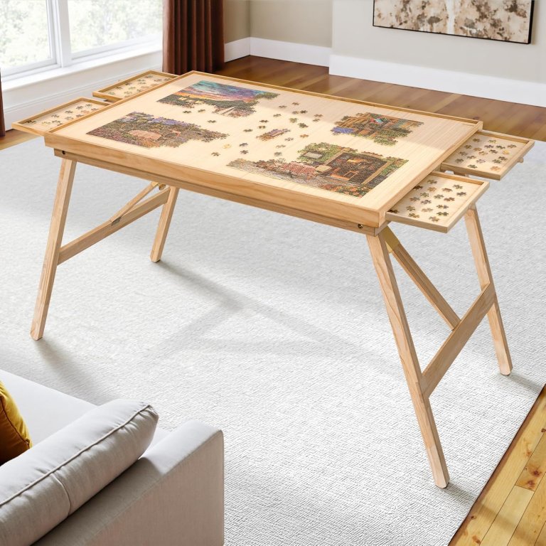 TEAKMAMA puzzle table
