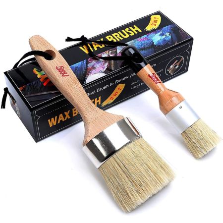 Modern Art Supplies Chalk and Wax Oval Paint Brushes