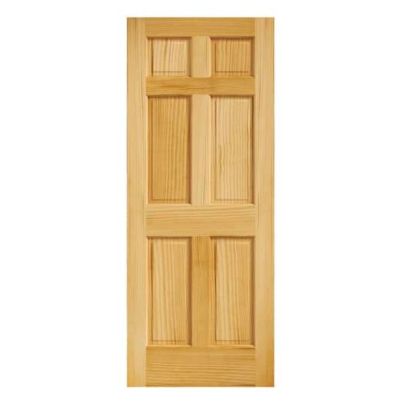 The Best Interior Doors Option: EightDoors 6-Panel Solid Unfinished Pine Wood Door