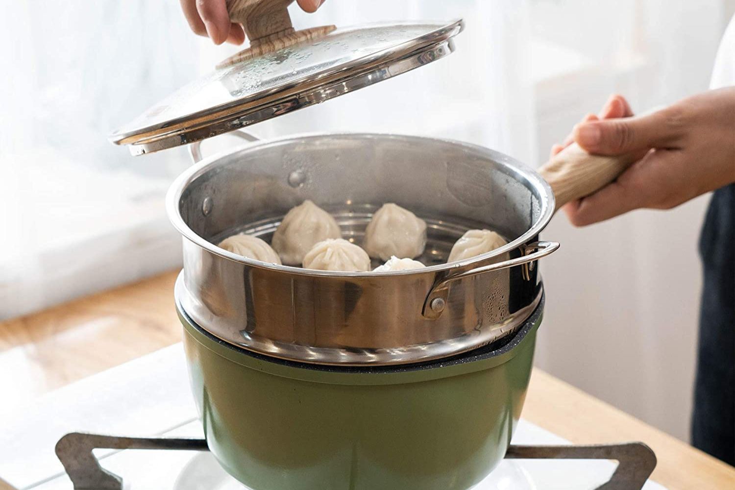 The Always Pan Dupe Option: Rockurwok 2.5-Quart Nonstick Saucepan with Steamer