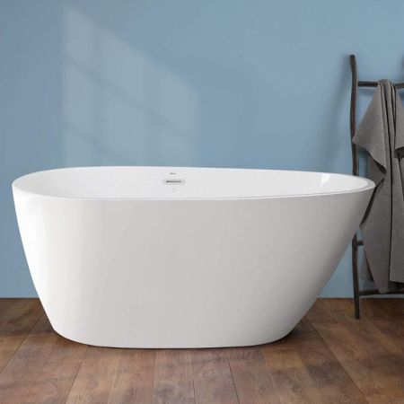 FerdY Tamago 55-Inch Acrylic Freestanding Bathtub