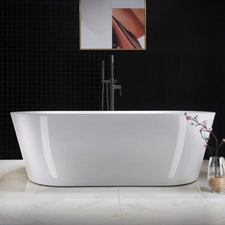 WoodBridge B1701 Acrylic Freestanding Soaking Bathtub