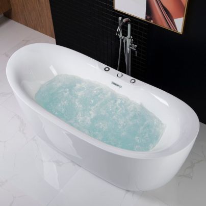 The Best Freestanding Tubs Option: Woodbridge Venezia 71-Inch Whirlpool Bathtub