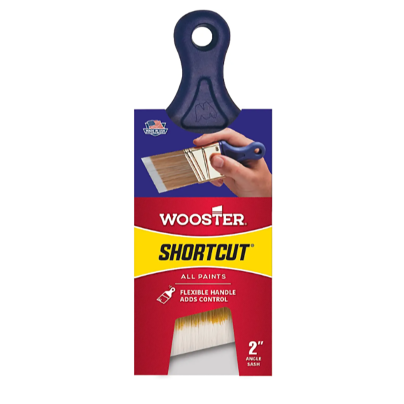 The Best Paint Brushes for Cabinets Option: Wooster Brush Q3211-2 Shortcut Angle Sash Paint Brush
