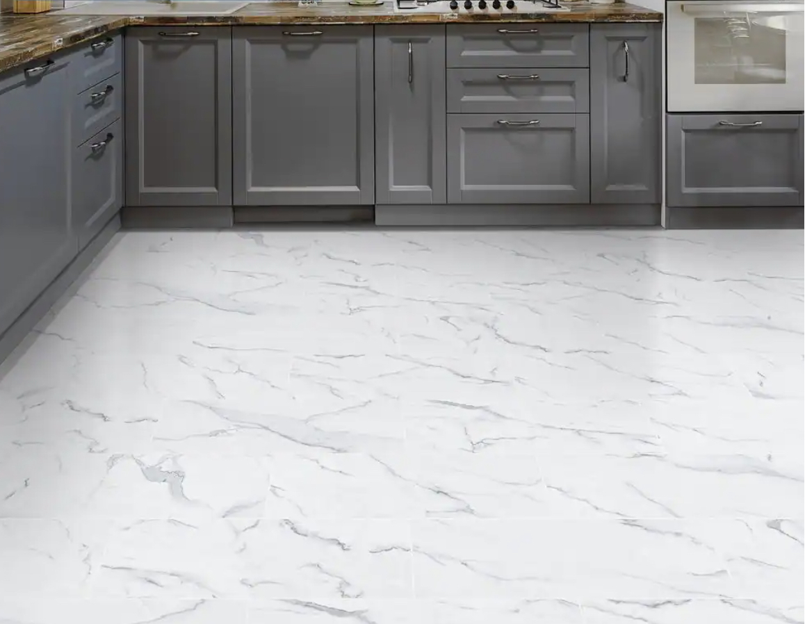 Home Depot flooring surprises faux marble