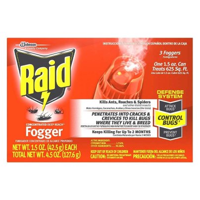 Raid Concentrated Deep Reach Fogger on a white background.