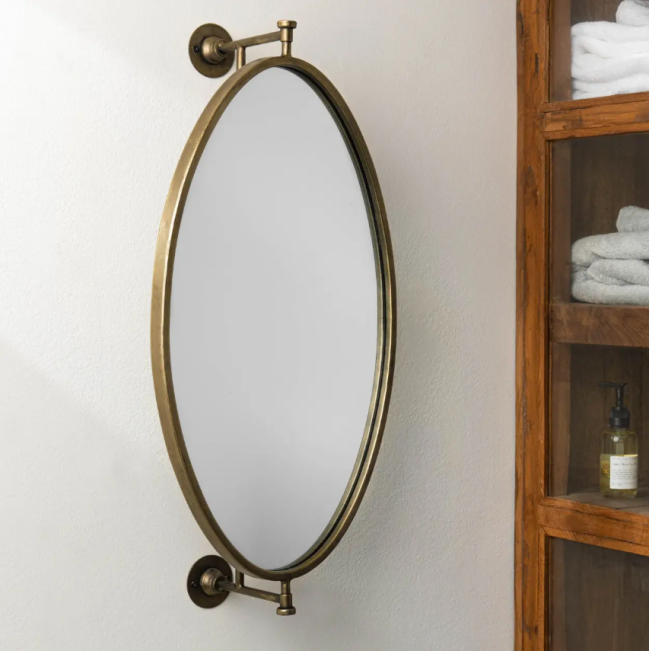 bathroom mirror ideas swivel mirror