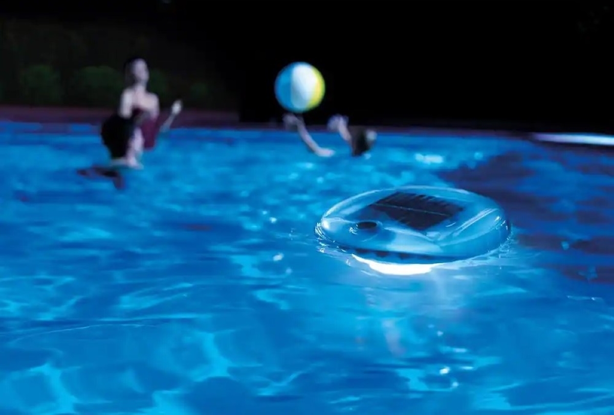 pool lighting ideas - floating pool light