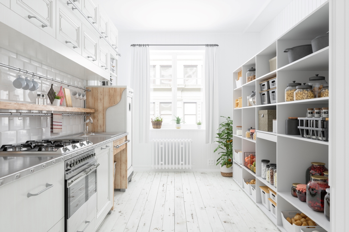dirty kitchen - back kitchen and pantry
